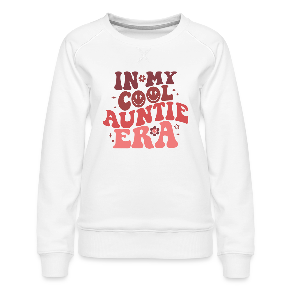 In My Cool Auntie Era : Women’s Premium Sweatshirt - white