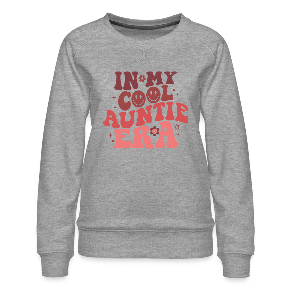 In My Cool Auntie Era : Women’s Premium Sweatshirt - heather grey