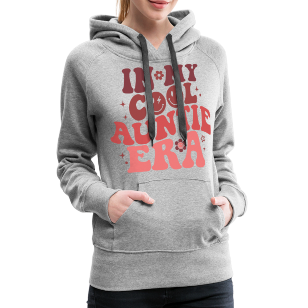 In My Cool Auntie Era : Women’s Premium Hoodie - heather grey