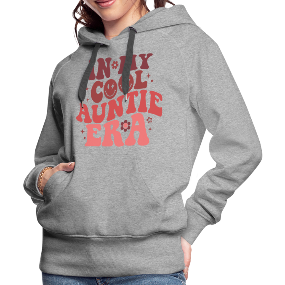 In My Cool Auntie Era : Women’s Premium Hoodie - heather grey