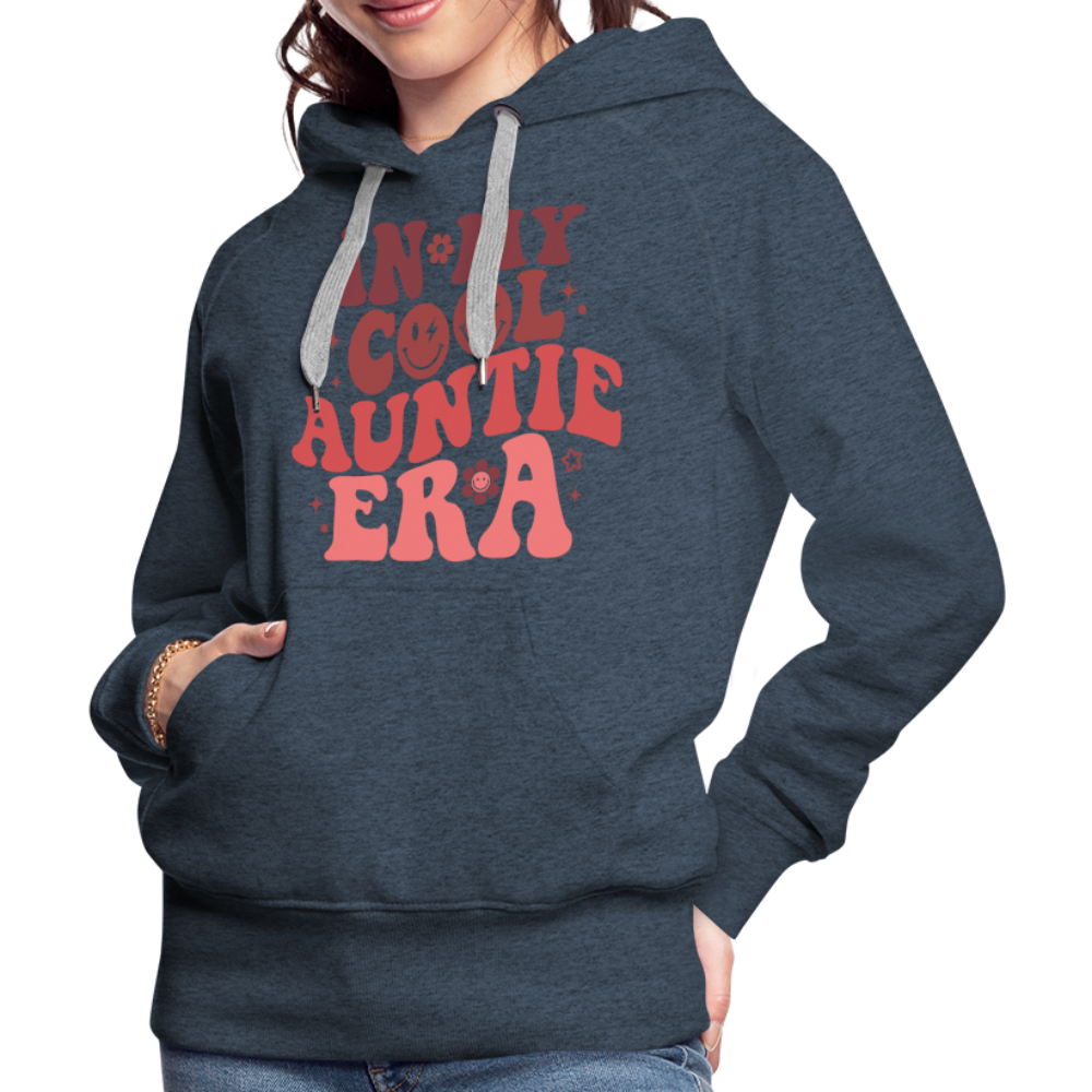In My Cool Auntie Era : Women’s Premium Hoodie - heather denim