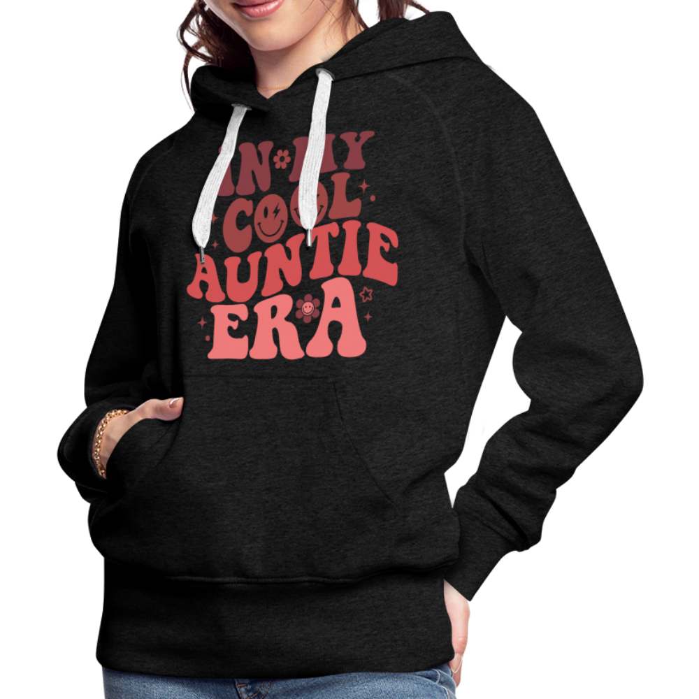 In My Cool Auntie Era : Women’s Premium Hoodie - charcoal grey