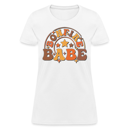 Bonfire Babe T-Shirt - white