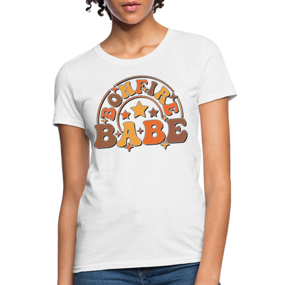 Bonfire Babe T-Shirt - white