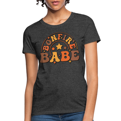 Bonfire Babe T-Shirt - heather black