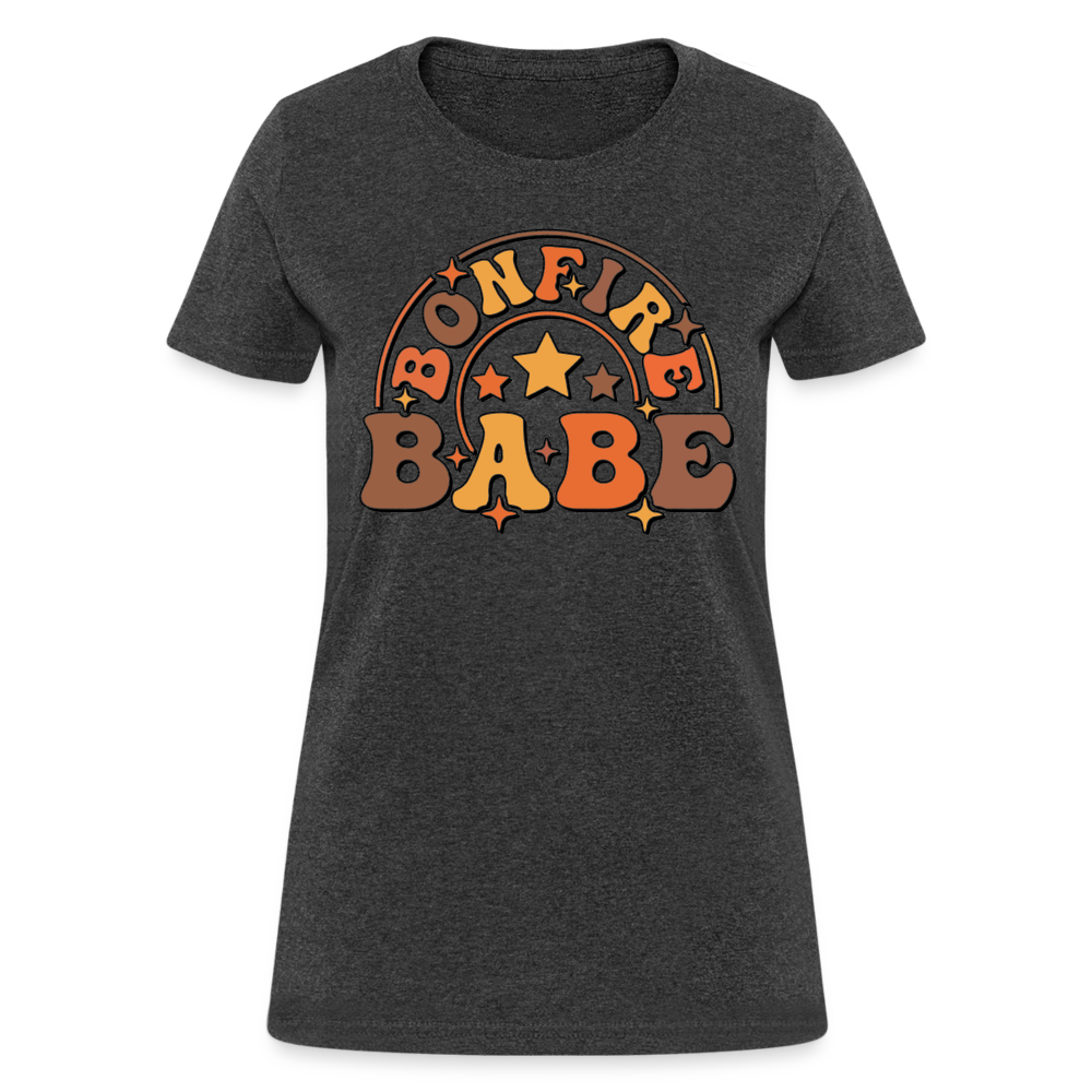 Bonfire Babe T-Shirt - heather black