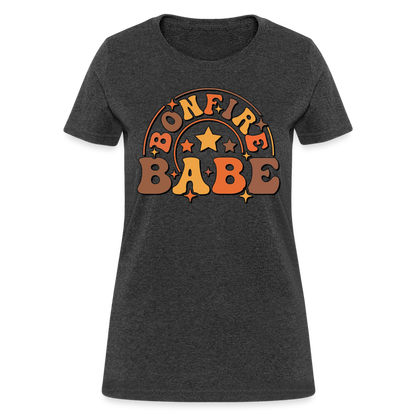 Bonfire Babe T-Shirt - heather black