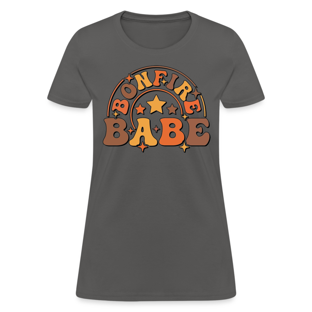 Bonfire Babe T-Shirt - charcoal