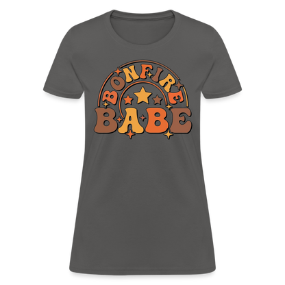 Bonfire Babe T-Shirt - charcoal