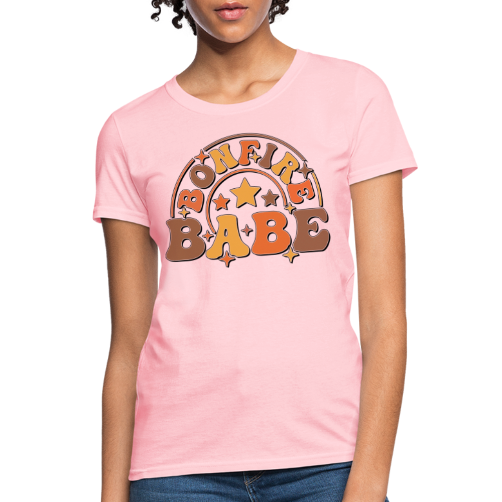 Bonfire Babe T-Shirt - pink