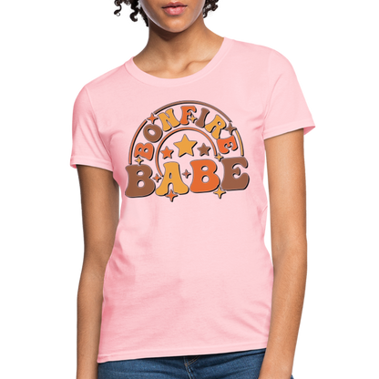 Bonfire Babe T-Shirt - pink