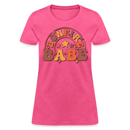 Bonfire Babe T-Shirt - heather pink