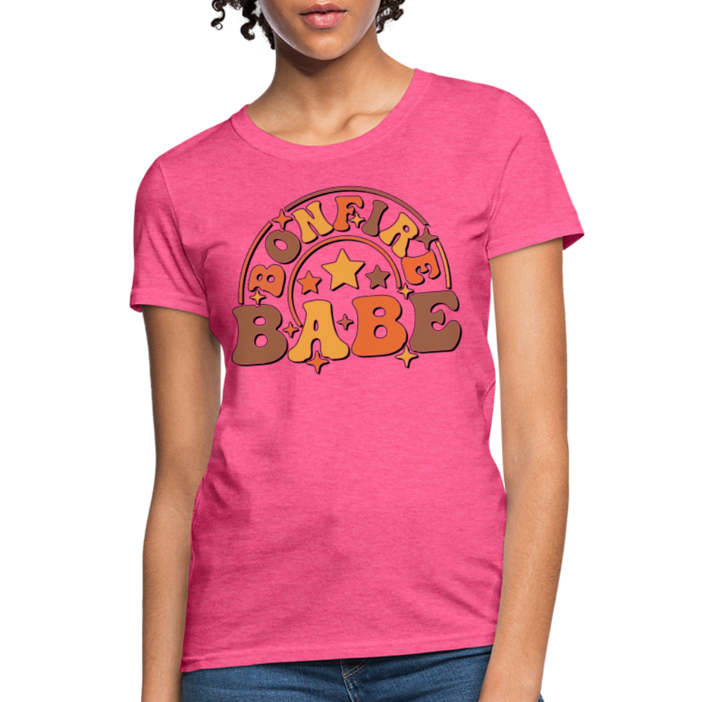 Bonfire Babe T-Shirt - heather pink