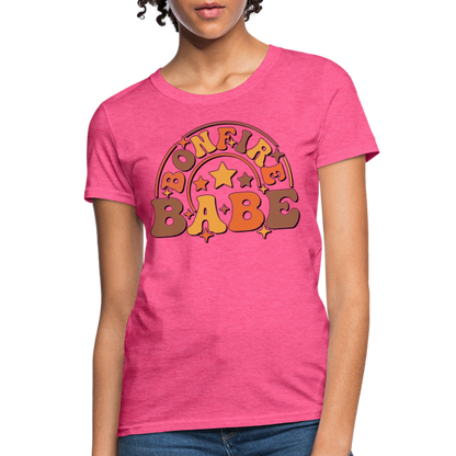 Bonfire Babe T-Shirt - heather pink