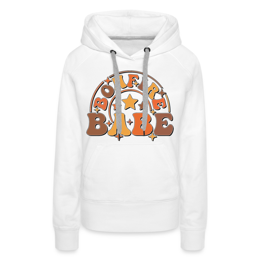 Bonfire Babe Women’s Premium Hoodie - white