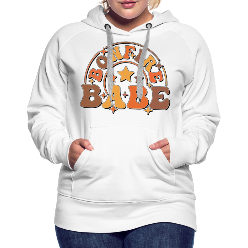 Bonfire Babe Women’s Premium Hoodie - white