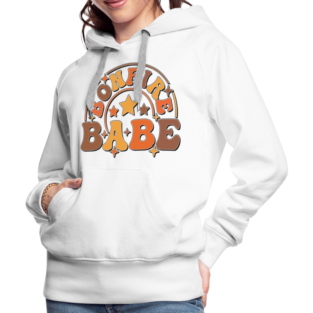 Bonfire Babe Women’s Premium Hoodie - white