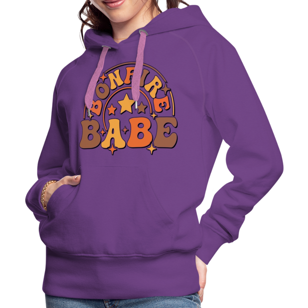 Bonfire Babe Women’s Premium Hoodie - purple 
