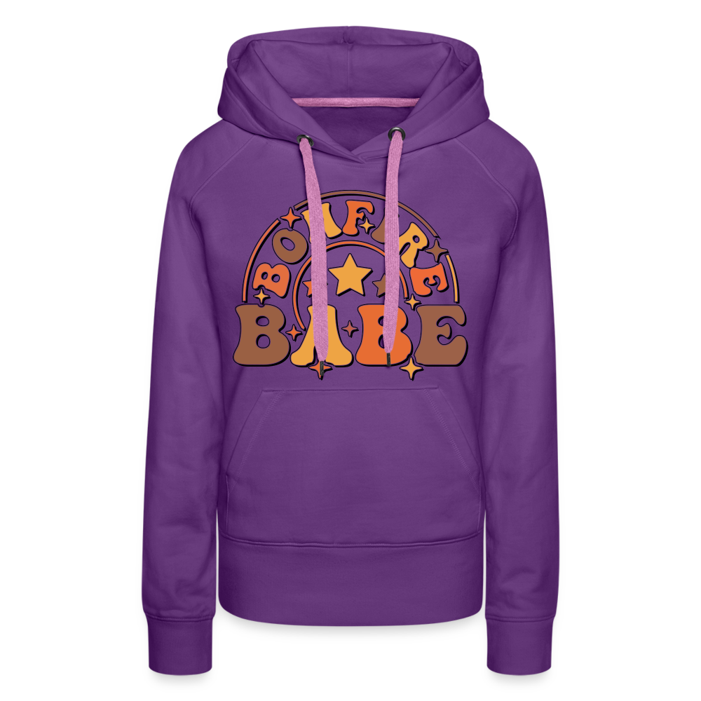 Bonfire Babe Women’s Premium Hoodie - purple 