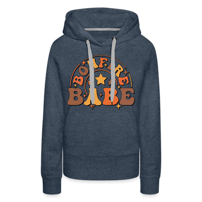 Bonfire Babe Women’s Premium Hoodie - heather denim