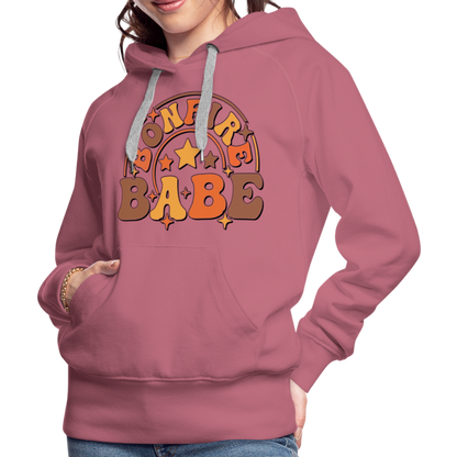 Bonfire Babe Women’s Premium Hoodie - mauve