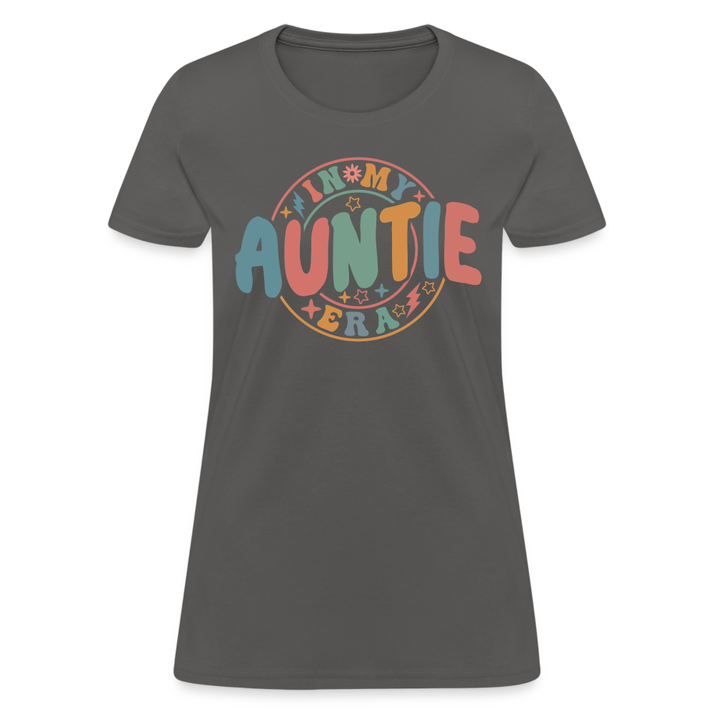 In My Auntie Era Women's Contoured T-Shirt Color: white
