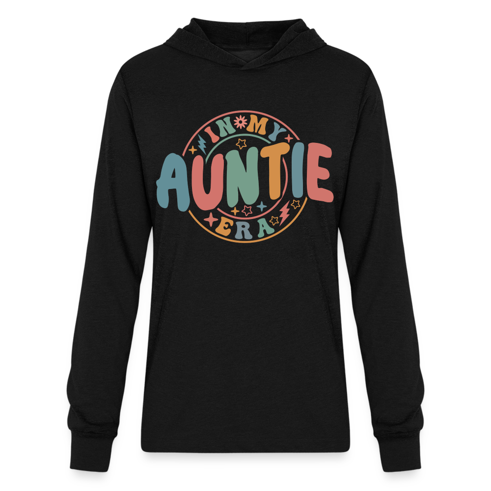 In My Auntie Era Long Sleeve Hoodie Shirt - black