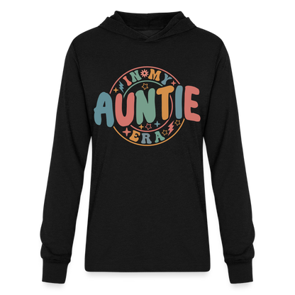 In My Auntie Era Long Sleeve Hoodie Shirt - black