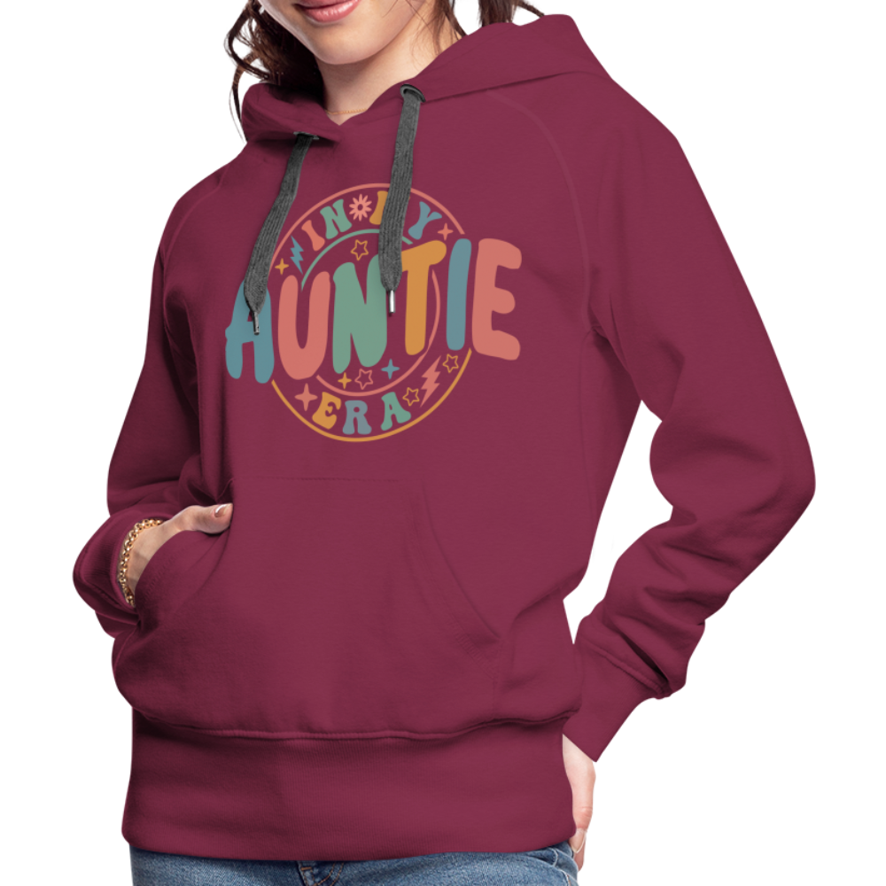 In My Auntie Era Premium Hoodie - burgundy