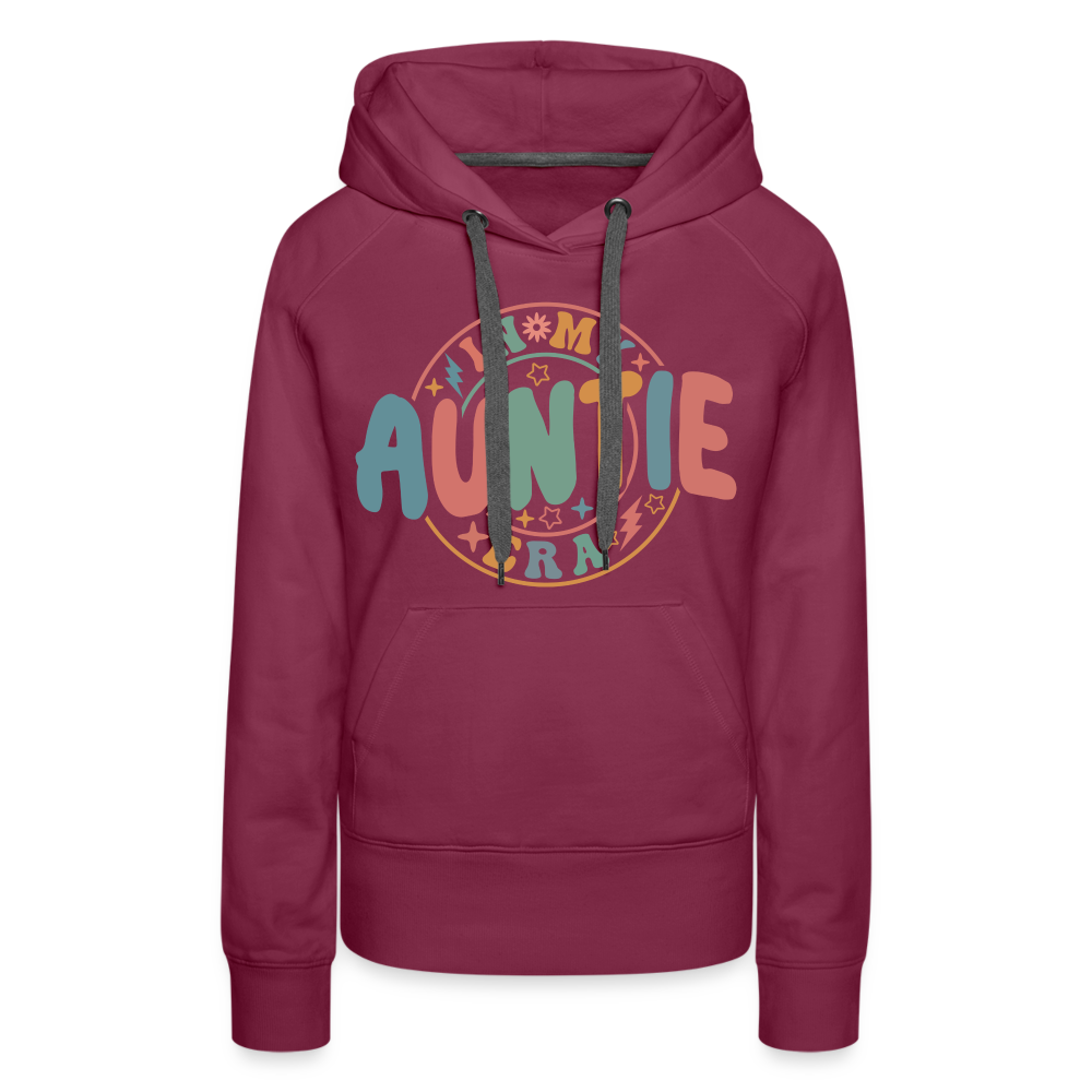 In My Auntie Era Premium Hoodie - burgundy