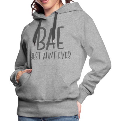 BAE Best Aunt Ever Premium Hoodie - heather grey