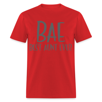 BAE Best Aunt Ever T-Shirt - red