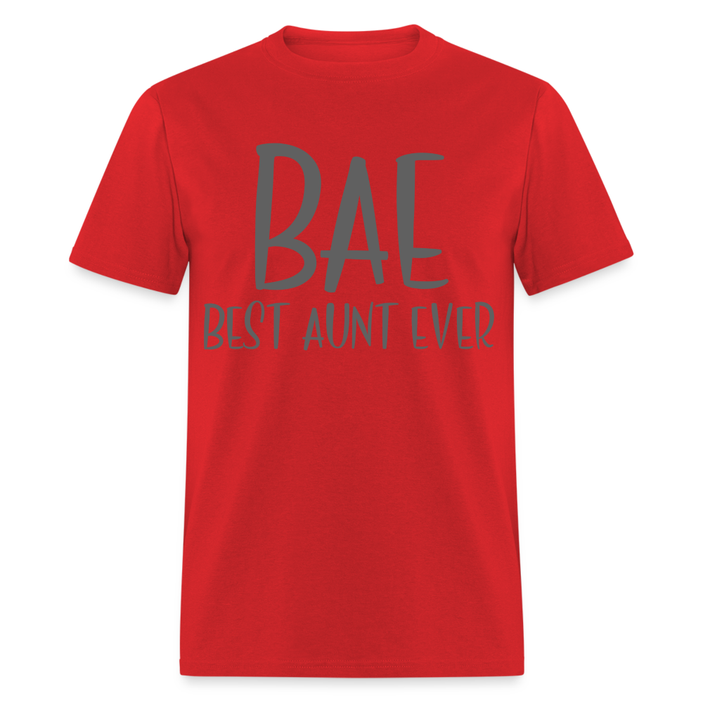 BAE Best Aunt Ever T-Shirt - red