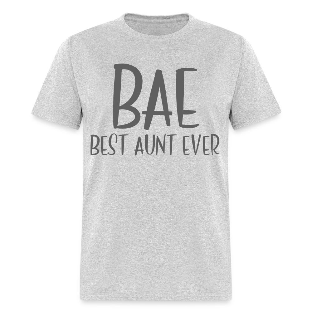 BAE Best Aunt Ever T-Shirt - heather gray