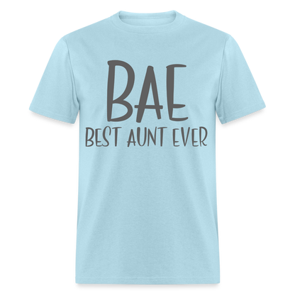 BAE Best Aunt Ever T-Shirt - powder blue