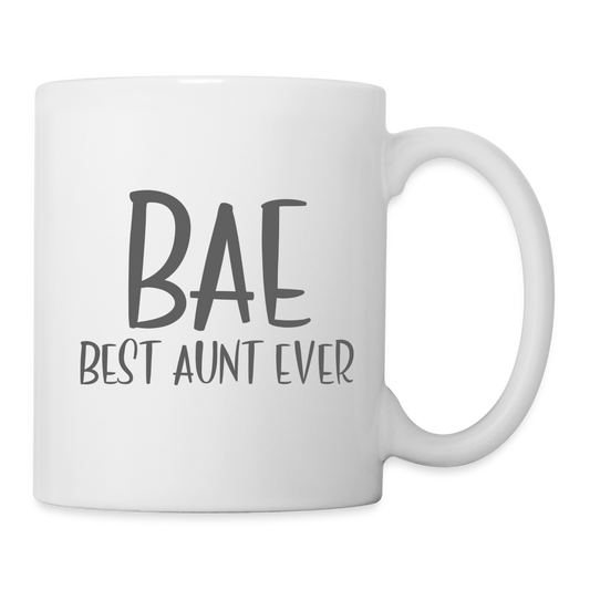 BAE Best Aunt Ever Coffee/Tea Mug - white