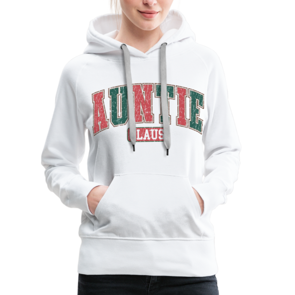 Auntie Claus Premium Hoodie - white