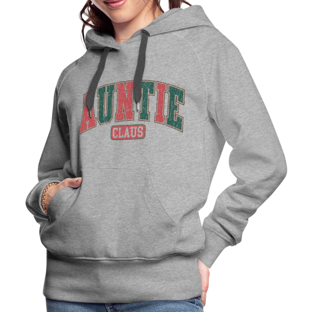 Auntie Claus Premium Hoodie - heather grey