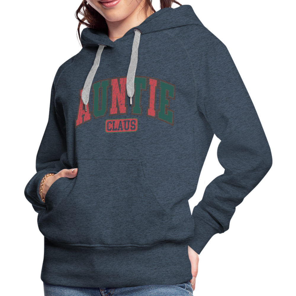 Auntie Claus Premium Hoodie - heather denim