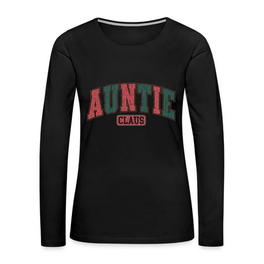 Auntie Claus Premium Long Sleeve T-Shirt - black