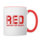 RED Remember Everyone Deployed Support Our Troops Coffee Mug