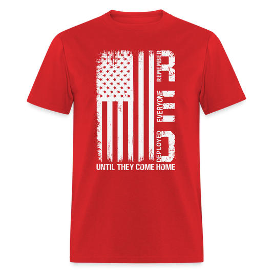 RED Remember Everyone Deployed T-Shirt - red