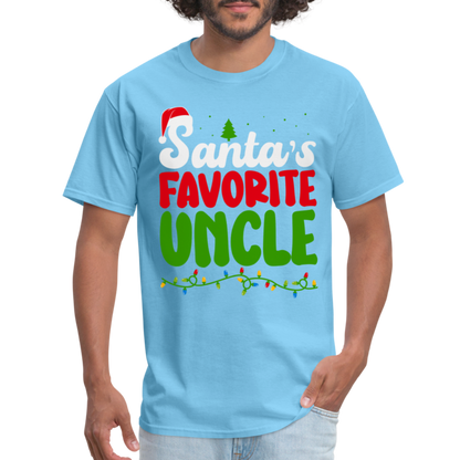 Santa's Favorite Uncle T-Shirt - aquatic blue
