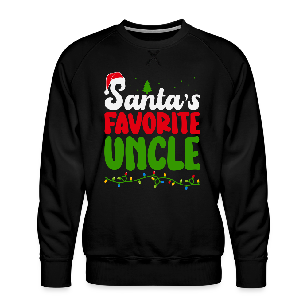 Santa's Favorite Uncle Premium Sweatshirt - black