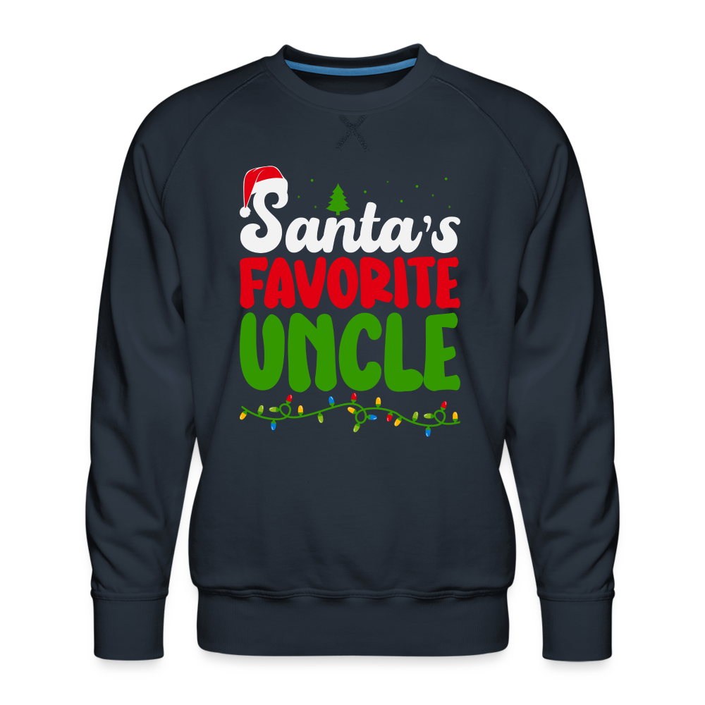 Santa's Favorite Uncle Premium Sweatshirt - navy