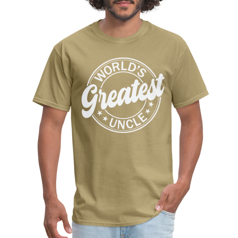 World's Greatest Uncle T-Shirt - khaki