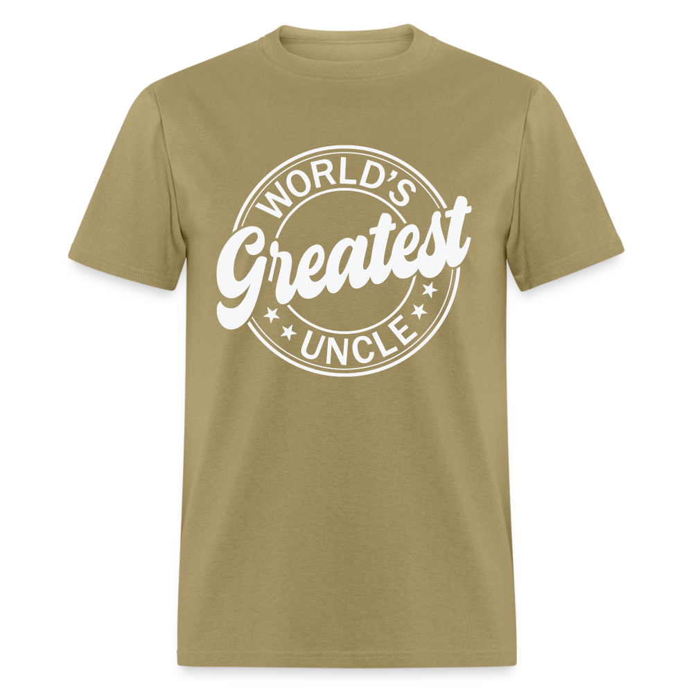 World's Greatest Uncle T-Shirt - khaki