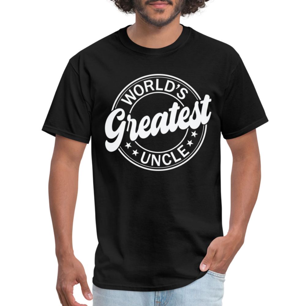 World's Greatest Uncle T-Shirt - black