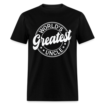 World's Greatest Uncle T-Shirt - black
