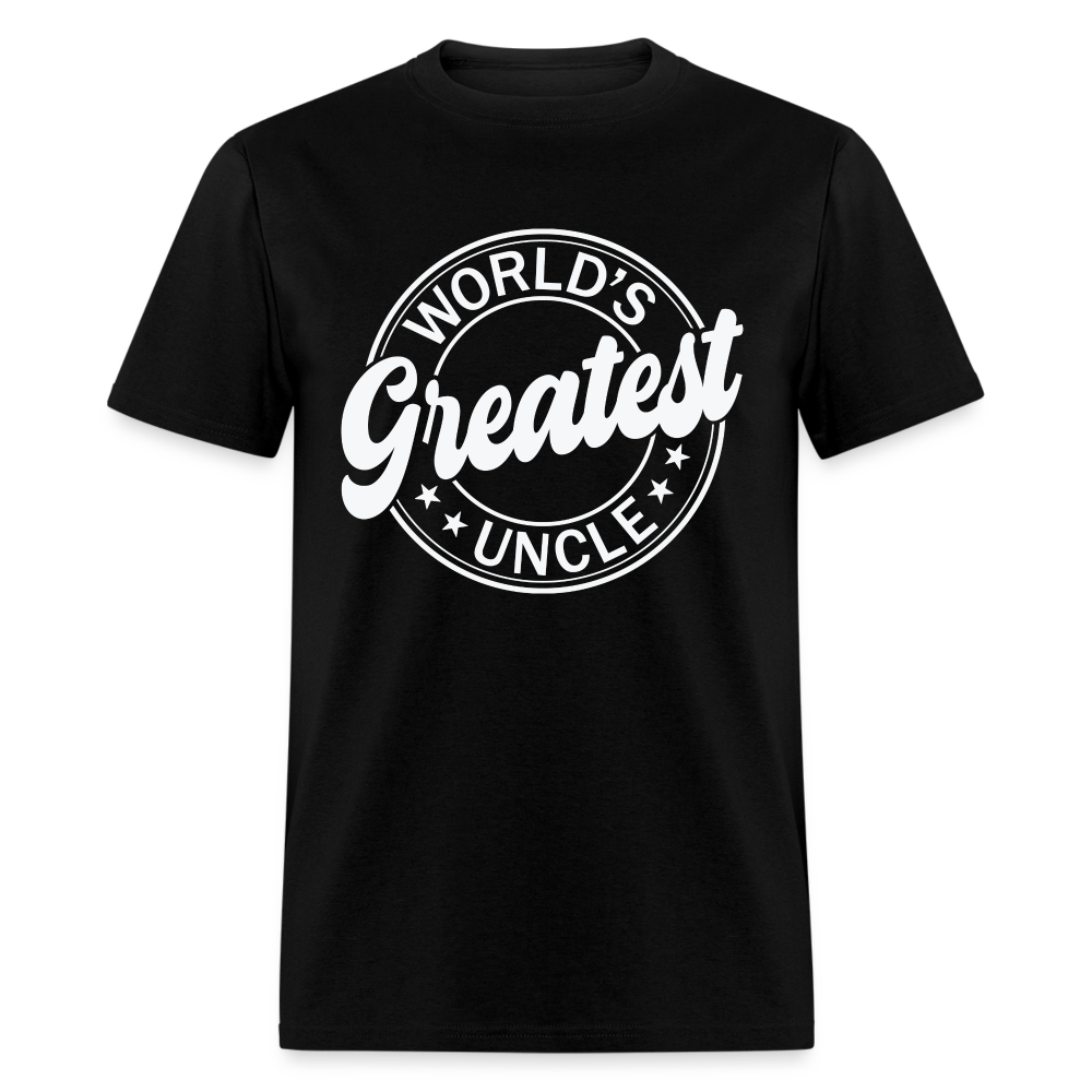 World's Greatest Uncle T-Shirt - black